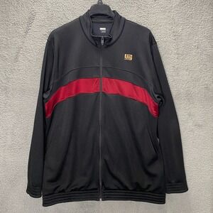 Nike LeBron James Track Jacket‎ Mens 3XL Black Red Full Zip LBJ Logo Basketball
